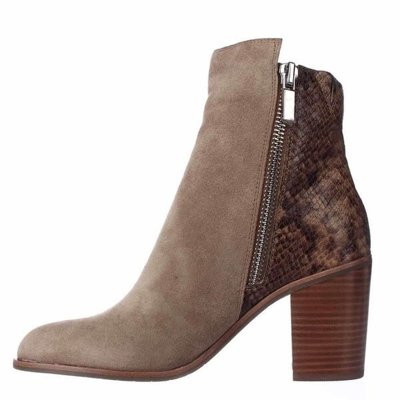 Kenneth Cole Shoes - Kenneth Cole Ingrid Python & Suede Ankle Boots 9